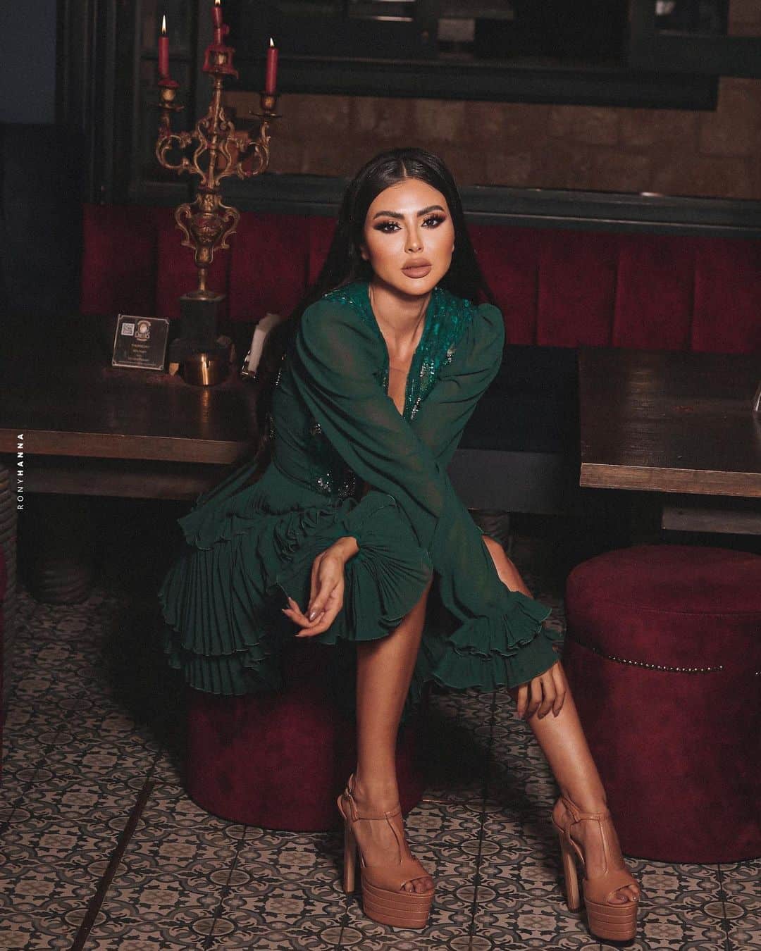 أظهرت الصورة جمال وجه مريم حسين وملامحها الأنثوية