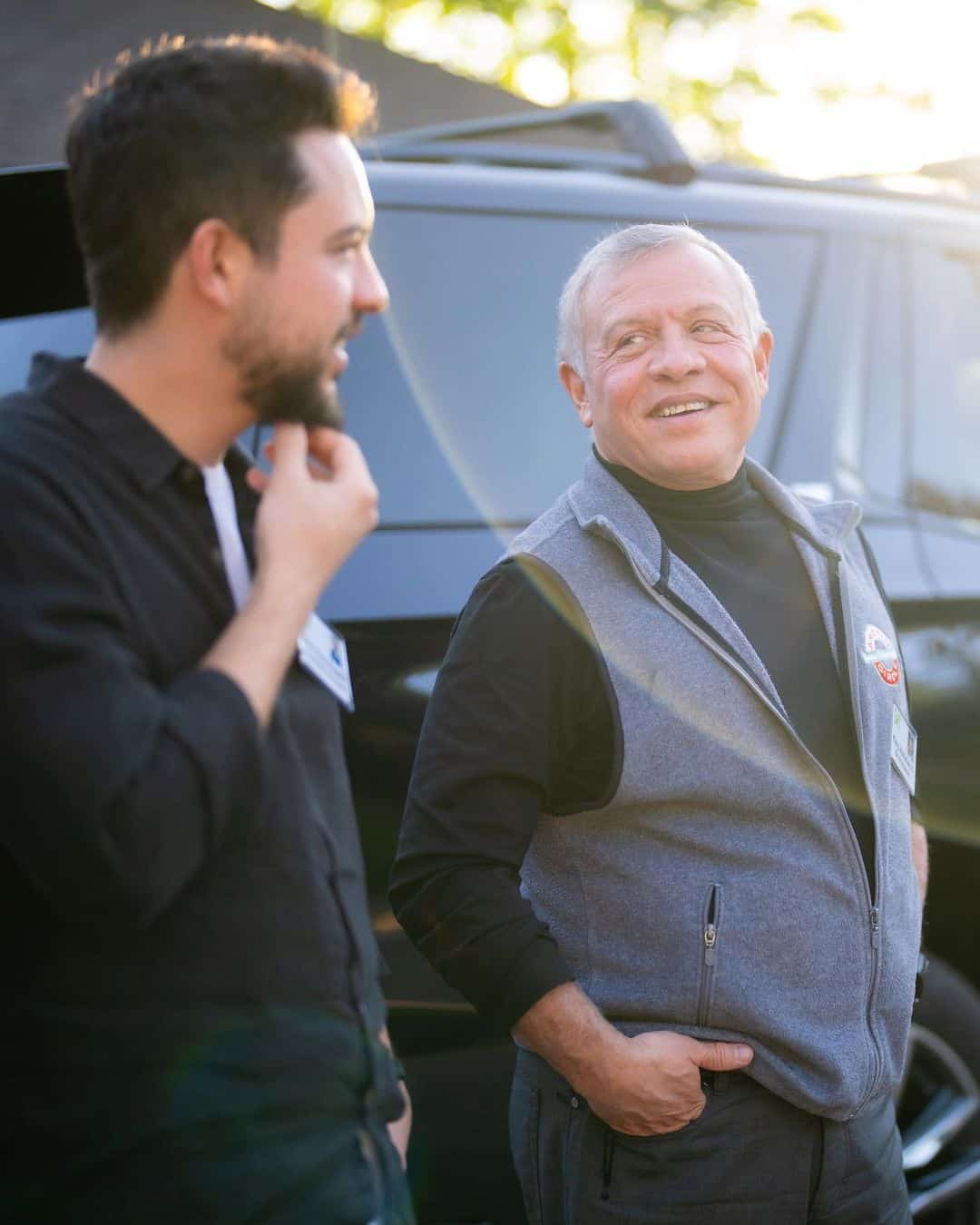 الملك عبدالله وولي عهد الامير الحسين