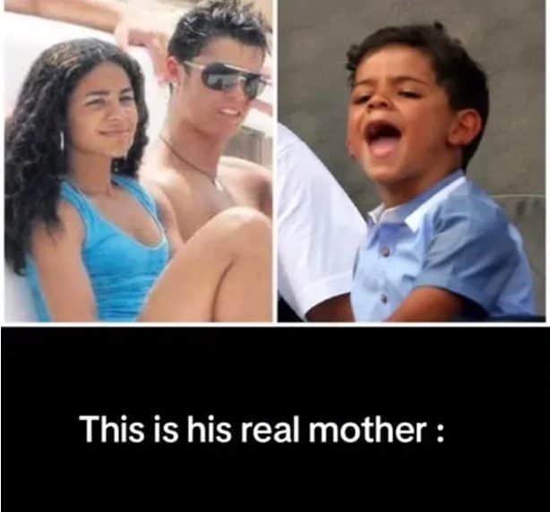 الكشف عن صورة والدة ابن رونالدو الأكبر