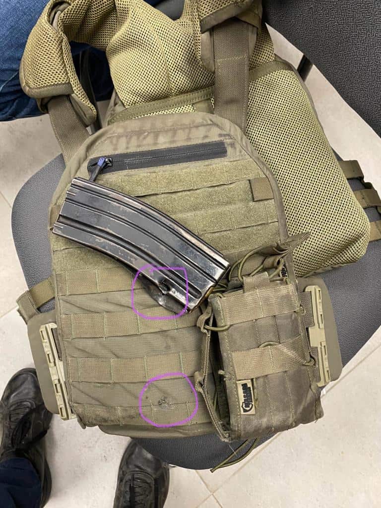 السترة الواقية التي أنقذت حارس أمن مستوطنة كدوميم من القتل في العملية