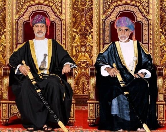 السلطان قابوس بن سعيد وهيثم بن طارق