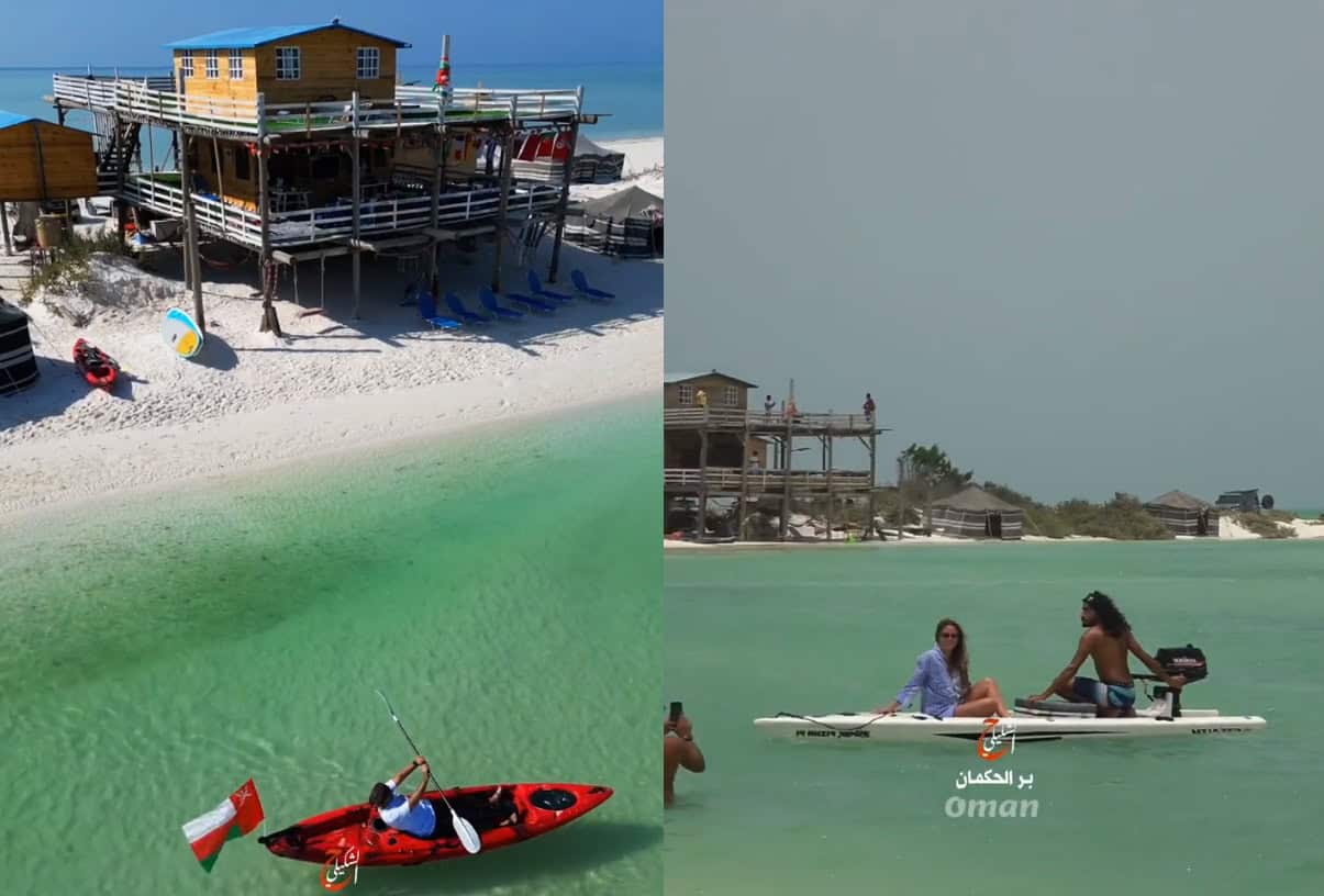 ليست المالديف .. لا تستغرب هذه الشواطئ في سلطنة عمان وإليك موقعها (فيديو) بر الحكمان أجمل شواطئ السلطنة