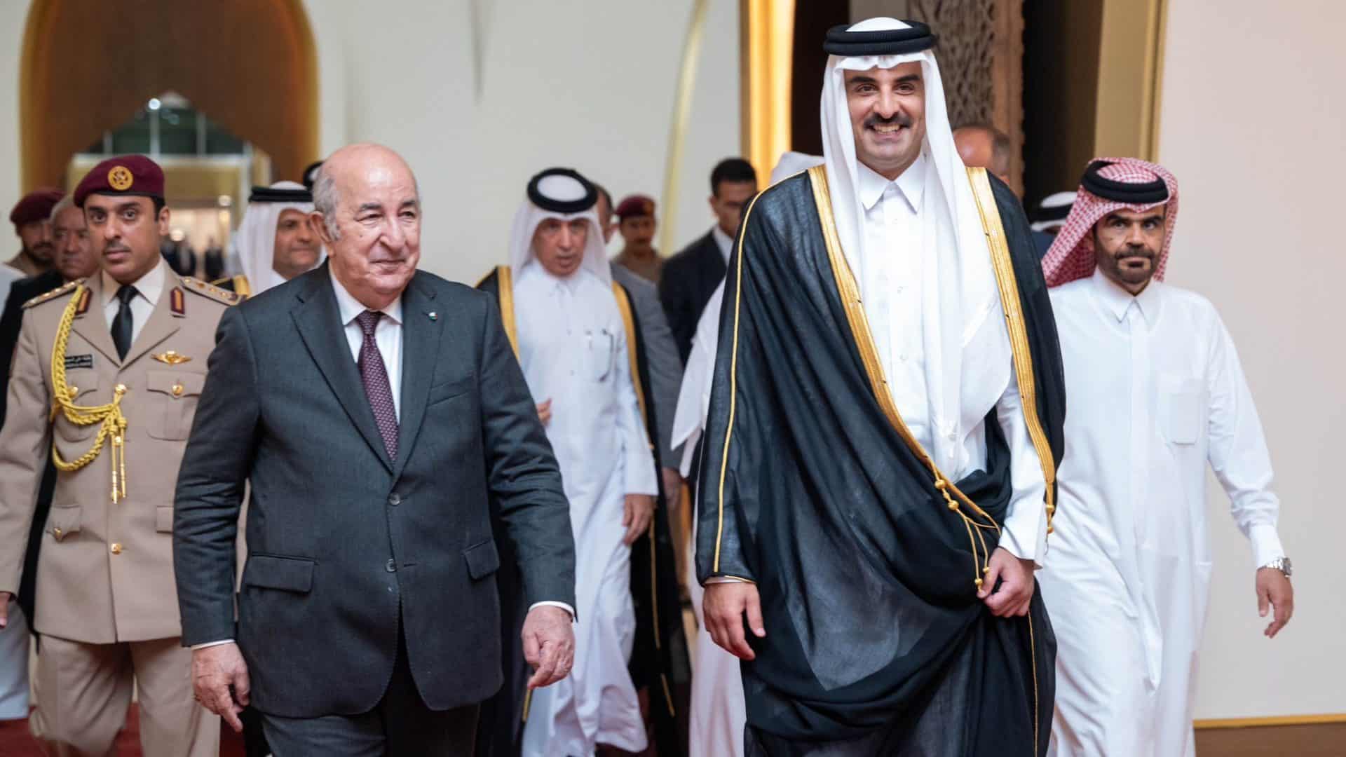 عبد المجيد تبون في الدوحة