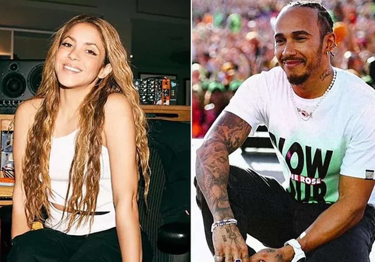 شاكيرا ولويس هاملتون