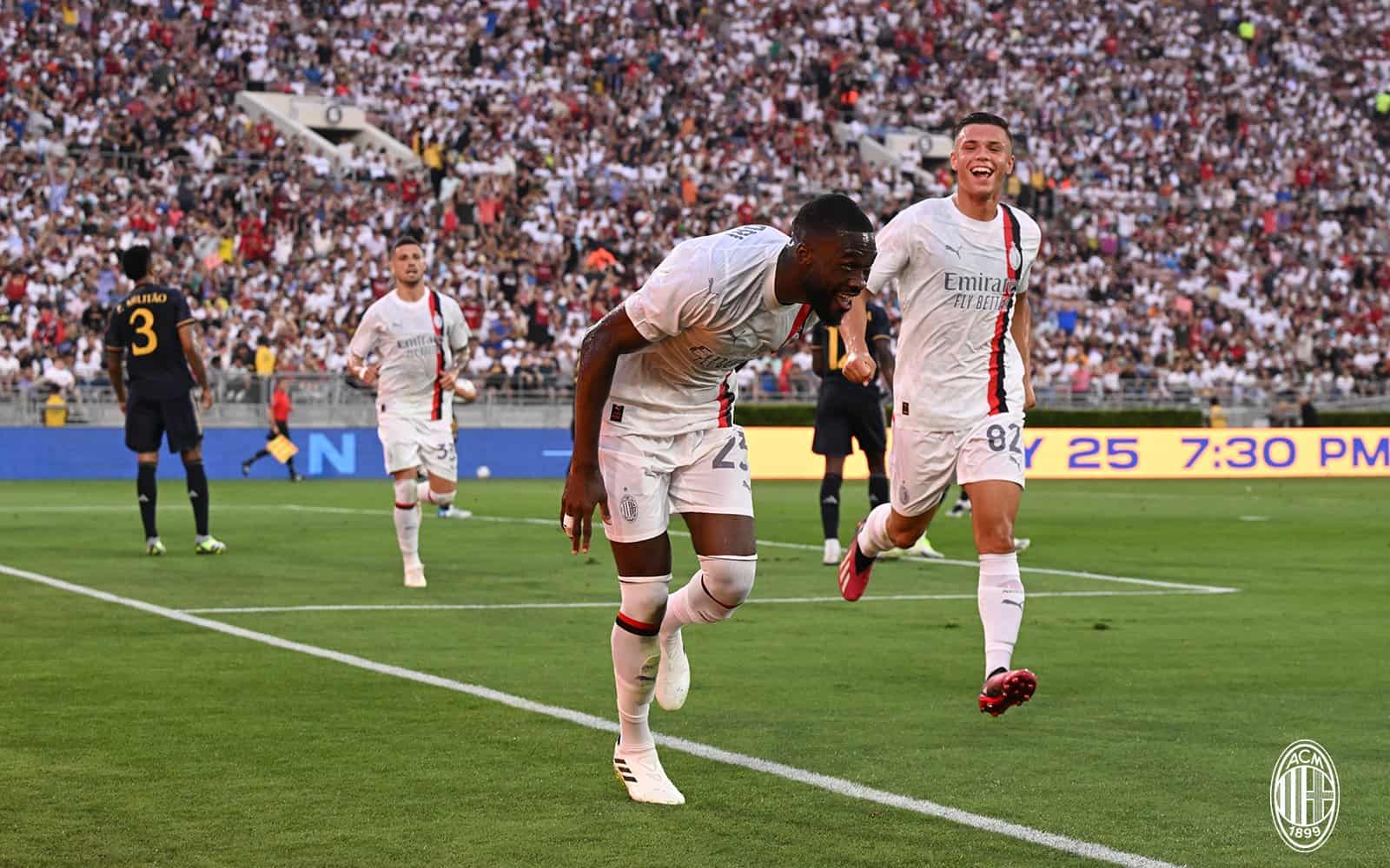 مباراة ريال مدريد وميلان