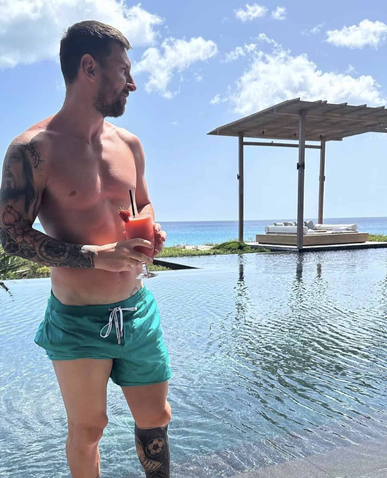 تورم في ركبة ميسي