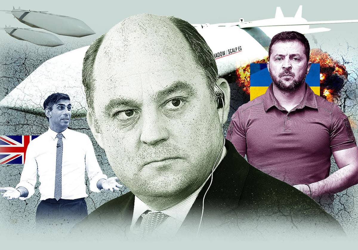 وزير الدفاع البريطاني غاضباً من طمع “زيلينيسكي”: نحن لسنا أمازون وعليك إظهار الامتنان وزير الدفاع البريطاني غاضباً من طمع "زيلينيسكي": نحن لسنا أمازون وعليك إظهار الامتنان