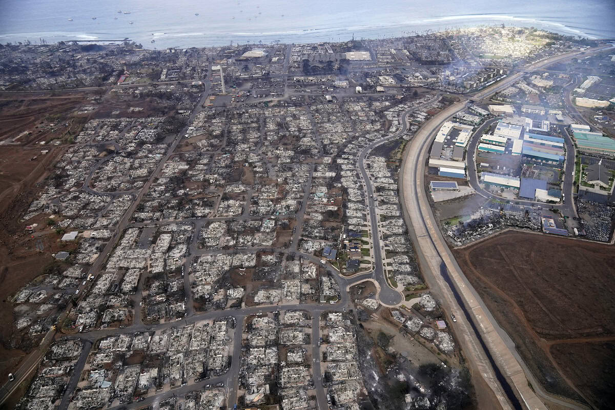 الحرائق في جزيرة ماوي بولاية هاواي الأميركية