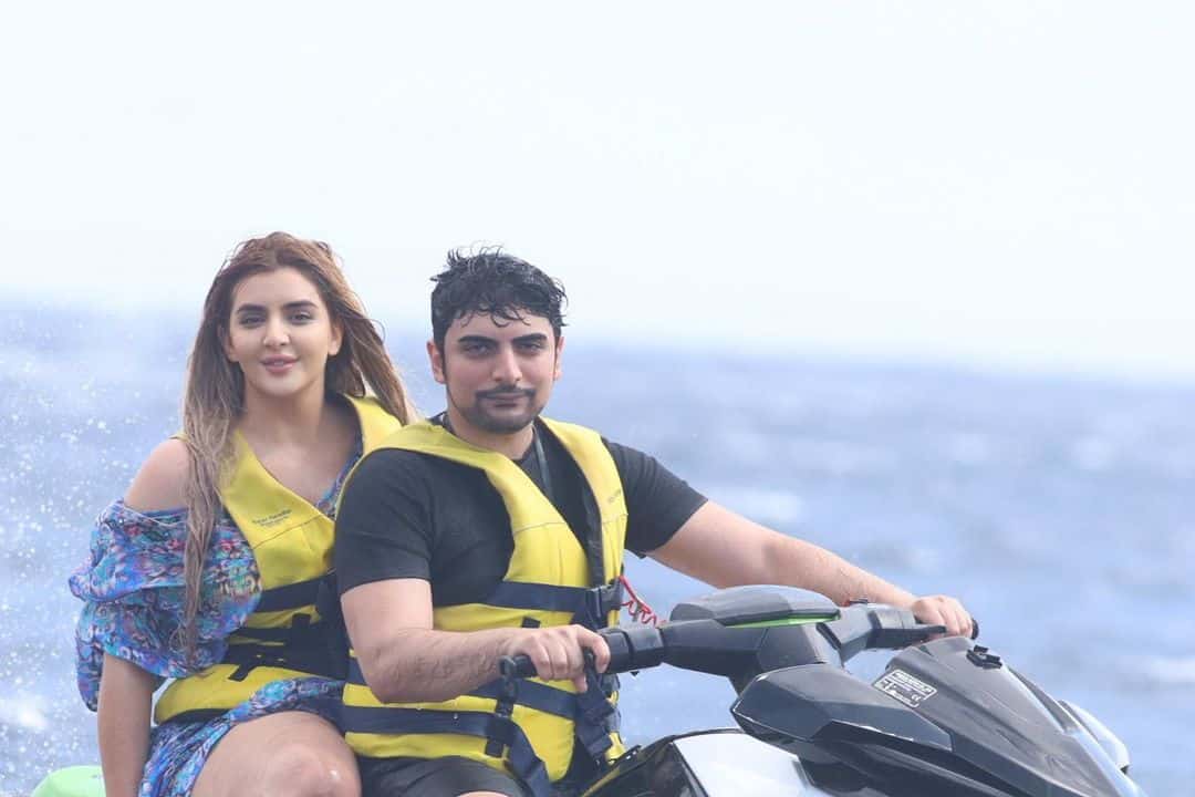 الشيخة مهرة بنت محمد بن راشد وزوجها مناع آل مكتوم