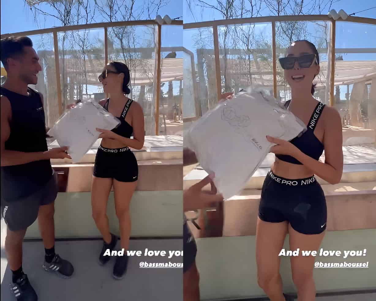 بسمة بوسيل في وضع مريب مع مدربها.. حمالة صدر وهوت شورت فقط (فيديو) بسمة بوسيل في وضع مريب مع مدربها.. حمالة صدر وهوت شورت فقط (فيديو)