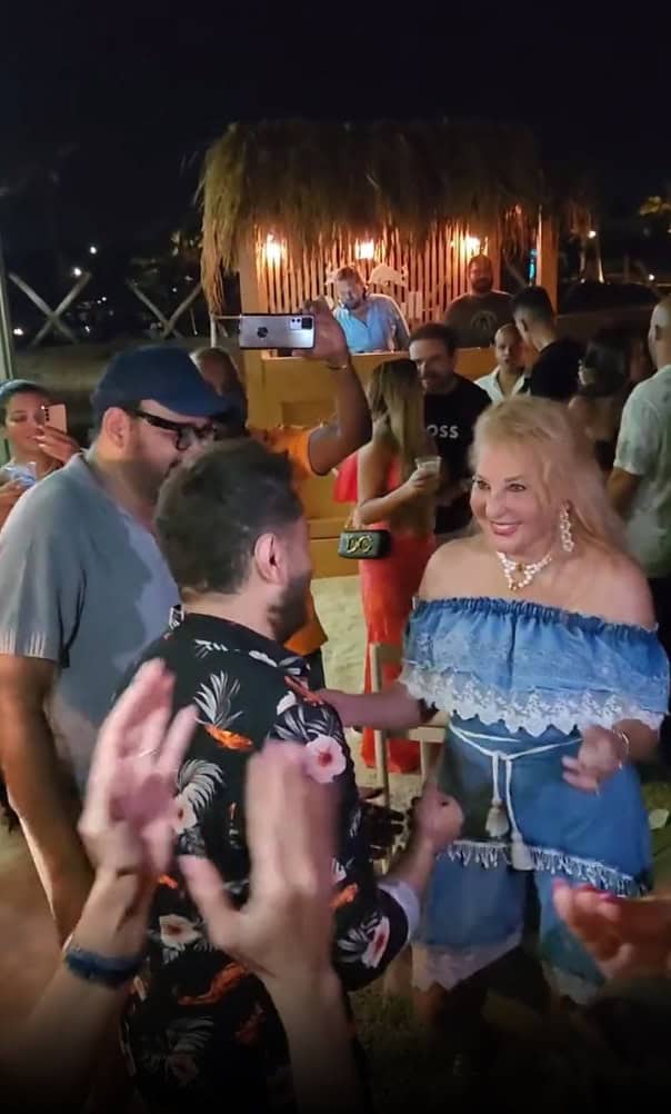 رقص نادية الجندي مع تامر حسني