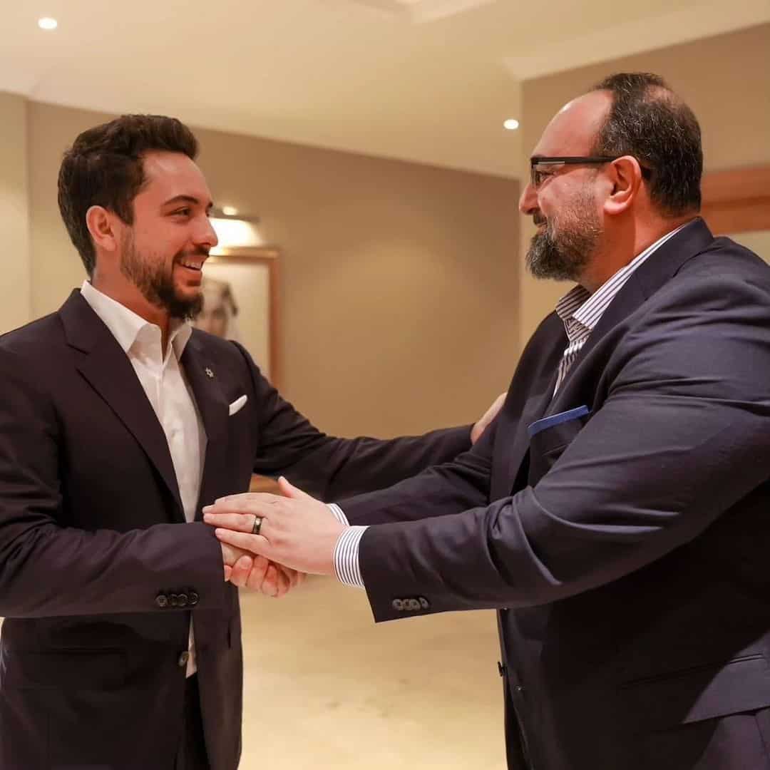 الدكتور يزن عبده والامير الحسين بن عبدالله الثاني