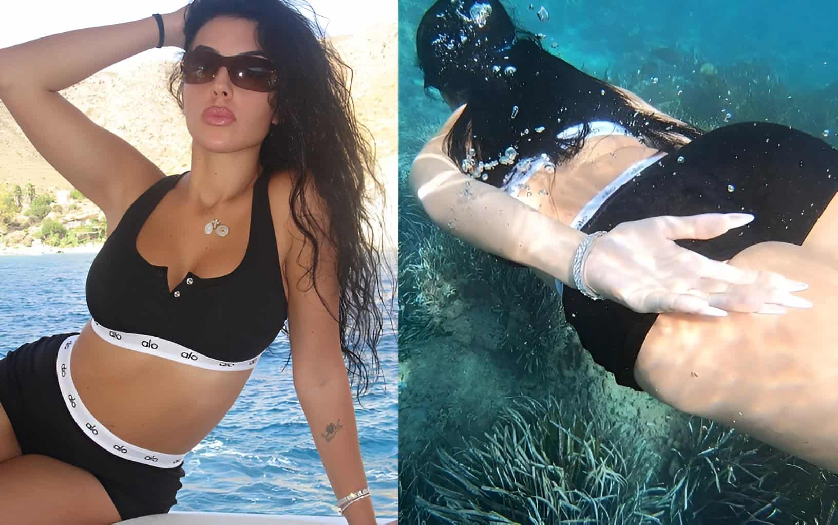 جورجينا في جلسة تصوير مثيرة بملابس رياضة وسباحة وزوجة ميسي أول المعجبين (شاهد) جورجينا في جلسة تصوير مثيرة بملابس رياضة وسباحة وزوجة ميسي أول المعجبين (شاهد)