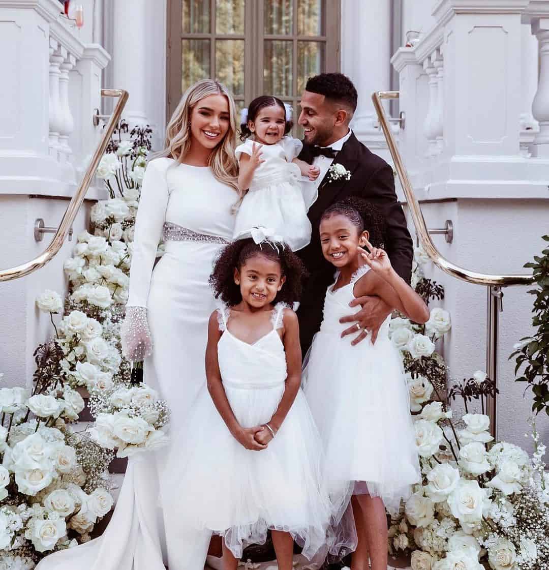 حفل زفاف رياض محرز وتايلور وارد بعد إنجابهما