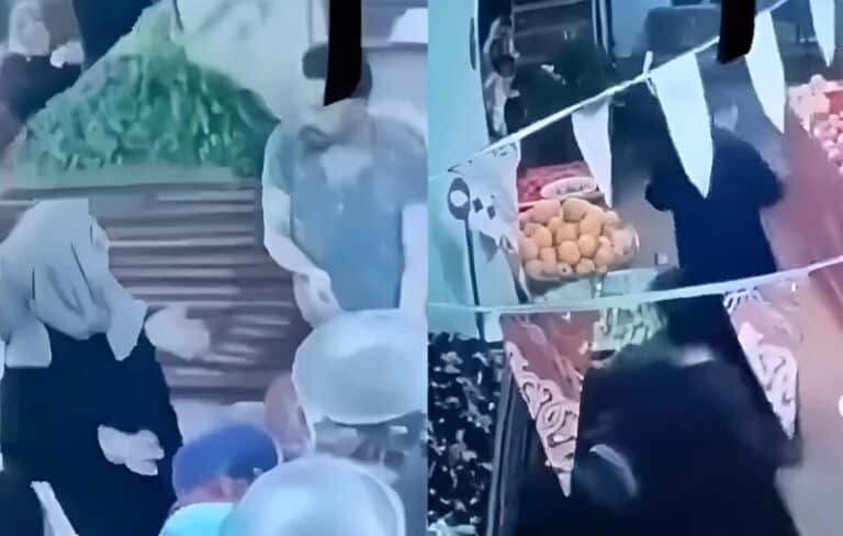 صورة للسيدة المصرية مقتطفة من فيديو كاميرا المراقبة