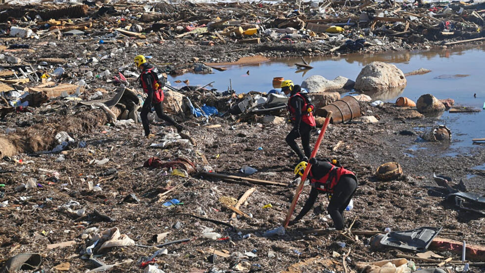 ضحايا كارثة درنة بسبب إعصار دانيال في ليبيا