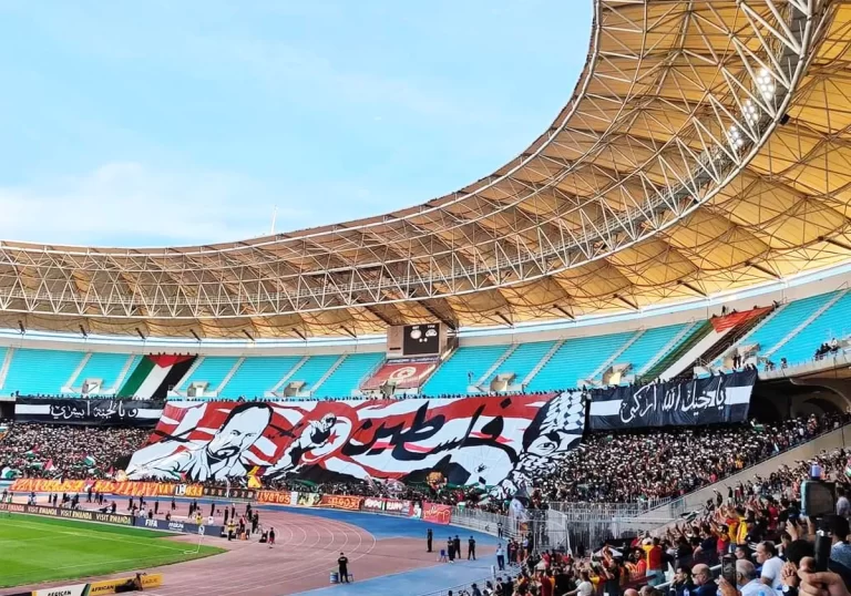 تضامن جماهير الترجي التونسي مع فلسطين