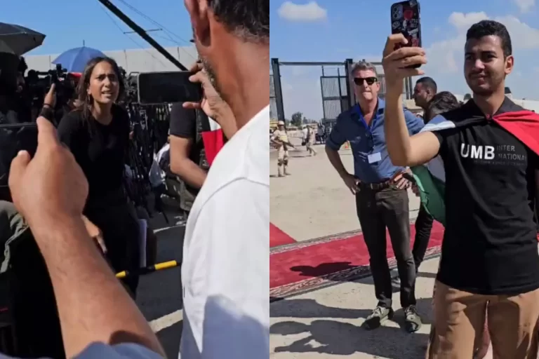 خرج العشرات من المتظاهرين ضمن الجانب المصري من معبر رفح مطالبين برفع الحصار عن قطاع غزة، وفيما حضرت الصحافة الأجنبية خرجت صحفية مصرية تدعى رحمة زين بفيديو تلقن فيه الصحافة الغربية درساً بالمهنية.