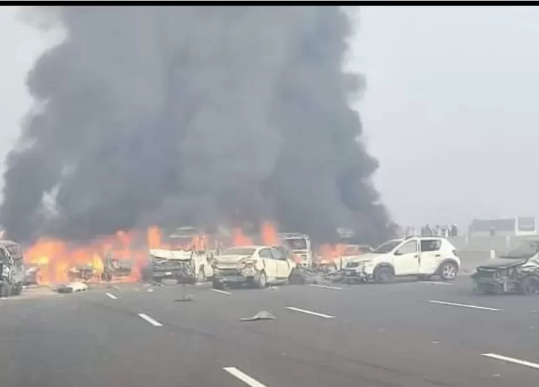 سبب حادث طريق الصحراوي في مصر
