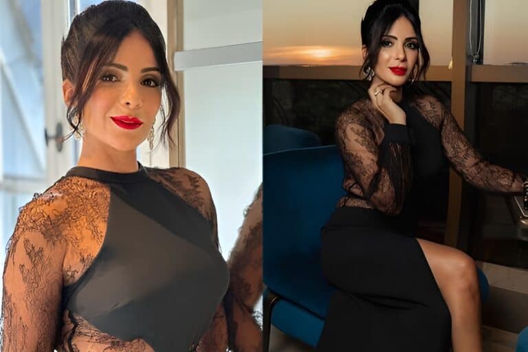 منى زكي ترتدي أجرأ فساتين إيلي صعب في باريس (شاهد)