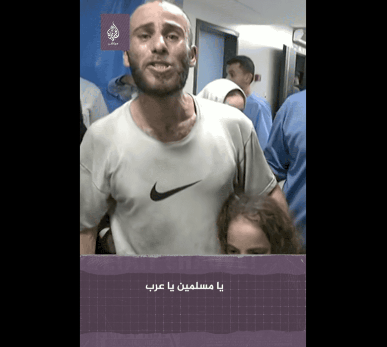 مشهد يمزق القلب من غزة.. فلسطيني يعجز عن إبلاغ طفلة باستشهاد والديها ثم يفقد الوعي