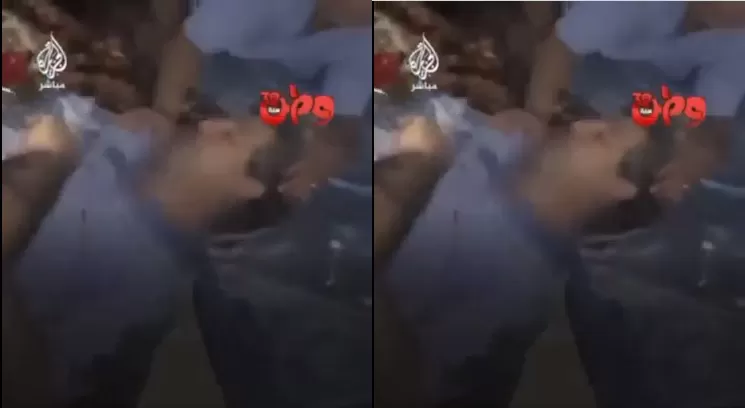 ليلة عصيبة في المستشفى الإندونيسي.. لحظة إصابة طبيب بارز اعتاد الظهور على “الجزيرة” أطباء يحاولون إسعاف الدكتور عدنان البرش