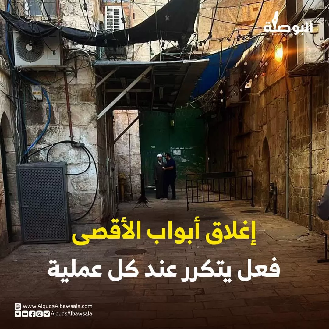 إغلاق أبواب المسجد الأقصى