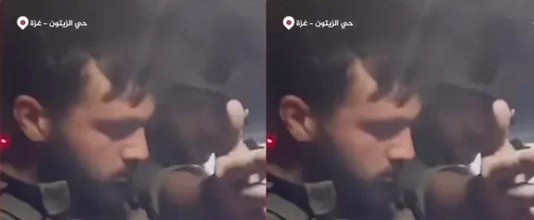 جنود الاحتلال داخل مدرعة