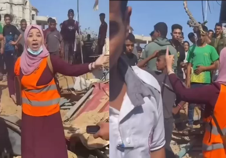 مسعفة فلسطينية