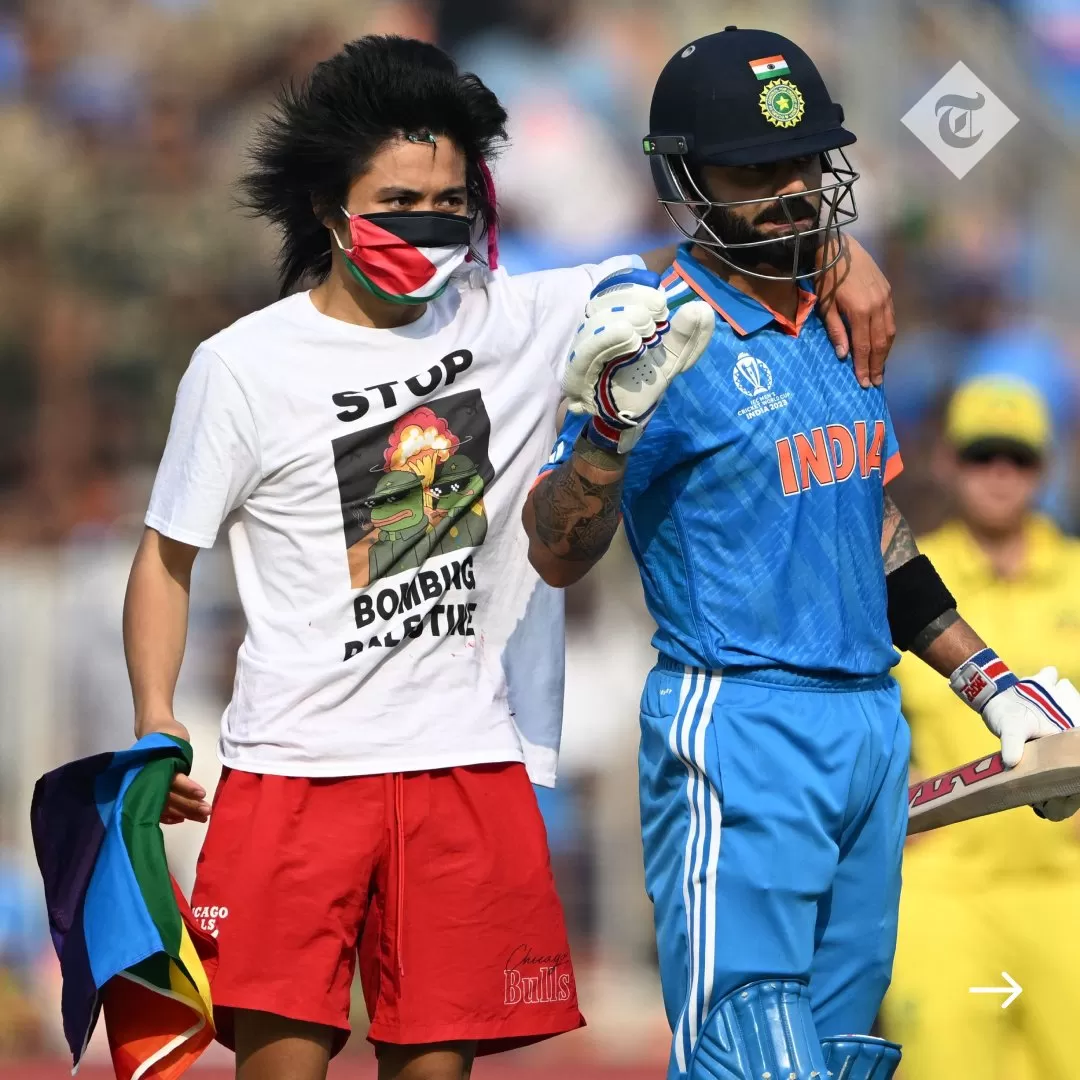 مشجع نهائي كأس العالم للكريكيت