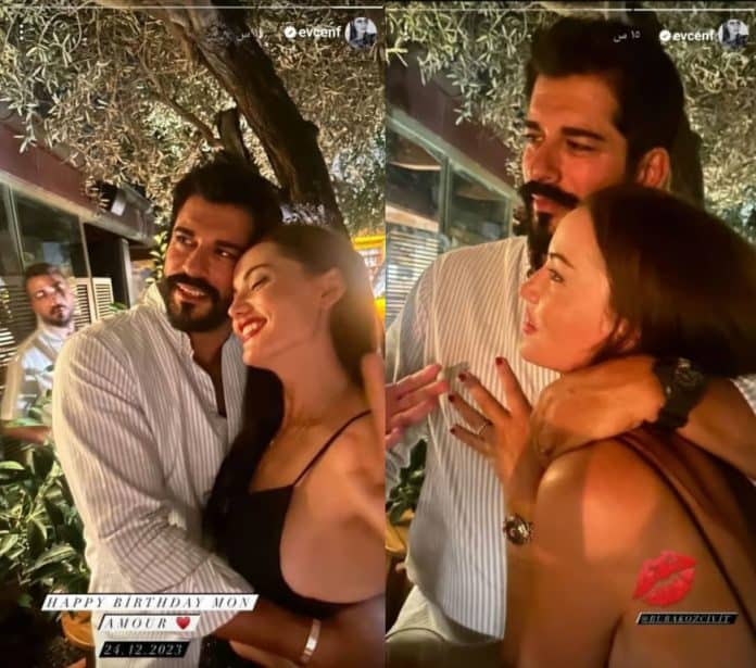 بوراك أوزجفيت وزوجته فهرية أفجان