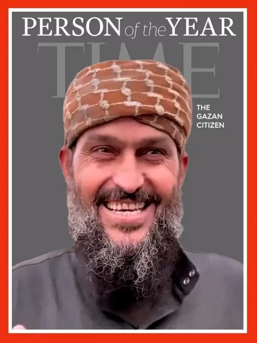 الصورة المتداولة للمواطن الفلسطيني خالد نبهان صاحب عبارة روح الروح