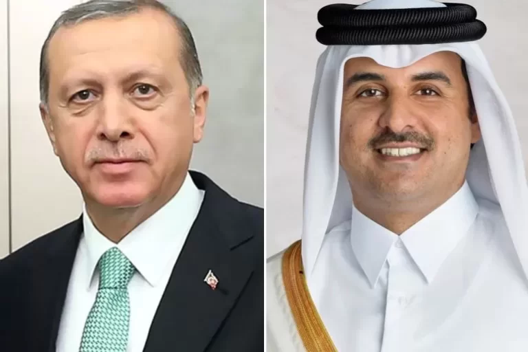 أمير قطر تميم بن حمد والرئيس التركي رجب طيب أردوغان