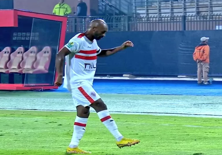 احتفال شيكابالا نجم الزمالك برقصة الحرية