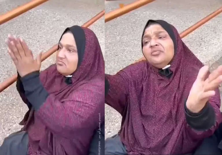 سيدة فلسطينية من غزة: وين العرب؟! خليكم تفرجوا علينا! (فيديو) سيدة فلسطينية من غزة