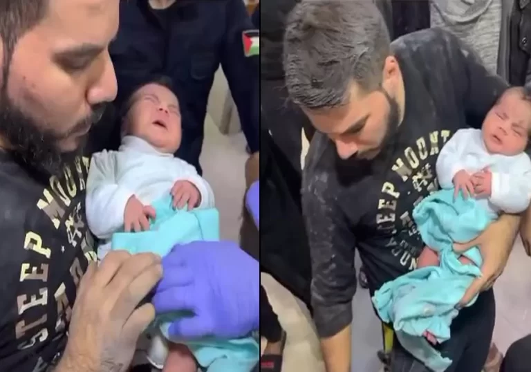 طفل رضيع من غزة