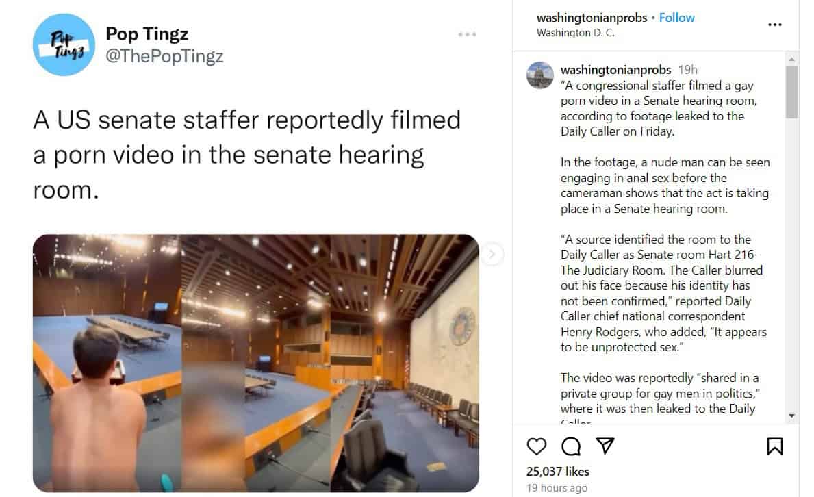 فيلم إباحي داخل مبنى الكابيتول