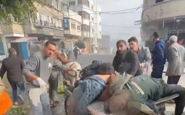 جثث الشهداء متناثرة.. مجزرة خان يونس ومشاهد مروعة التقطت على الهواء مجزرة خان يونس