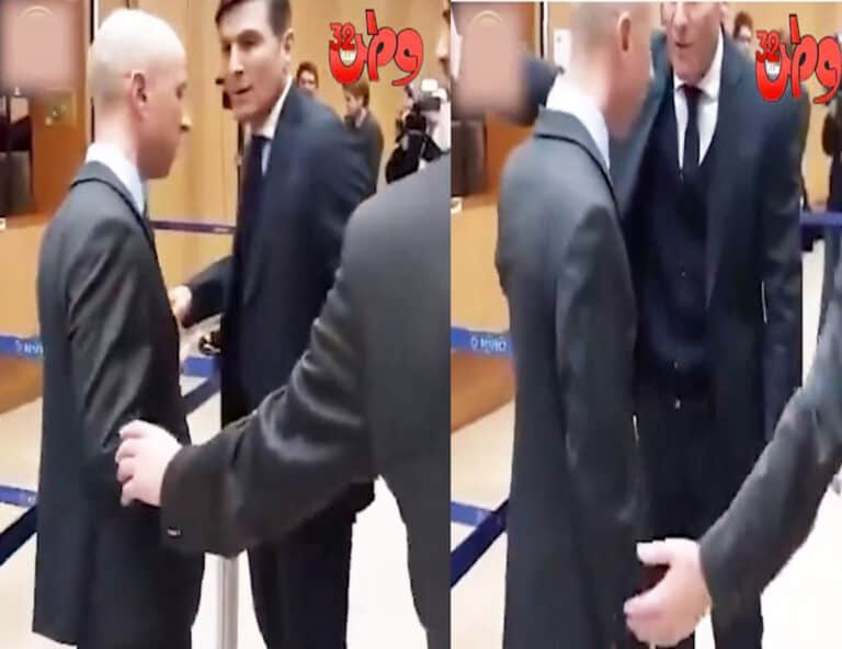 موقف أسطورة إنتر خافيير زانيتي مع رجل أمن في قرعة دوري أبطال أوروبا