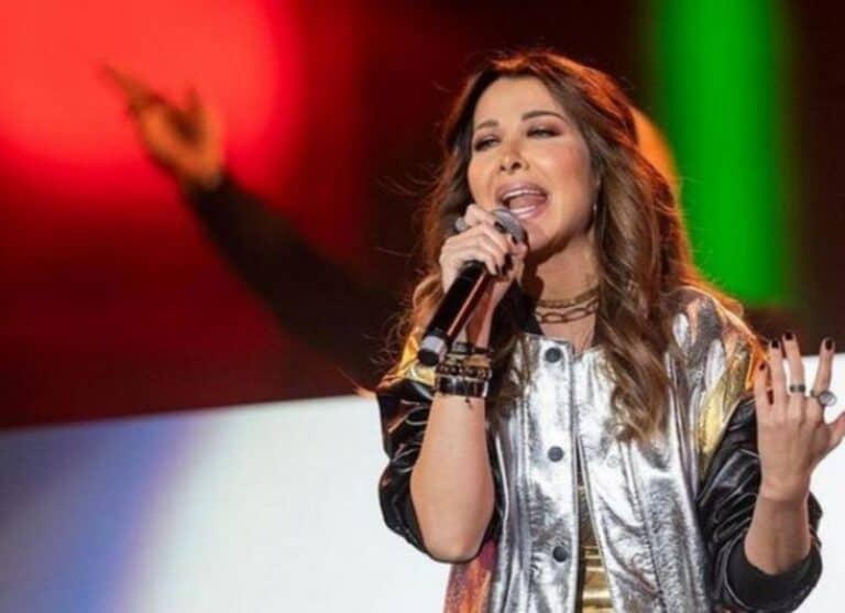 نانسي عجرم رقصت على مجازر غزة وتعتذر عن حفلها بميدل بيست لوفاة الشيخ نواف نانسي عجرم في حفل ميدل بيست