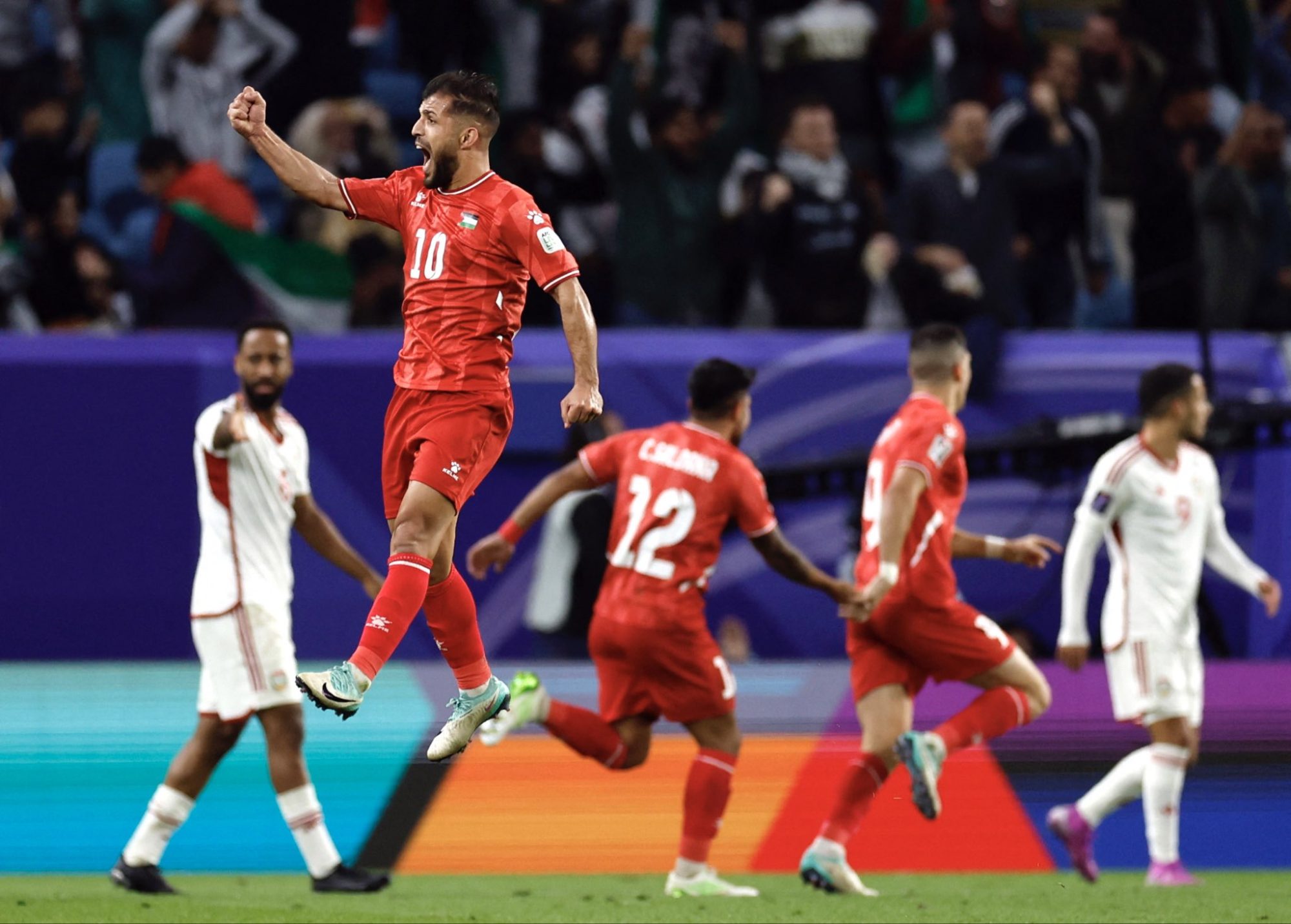 تعادل فلسطين والإمارت في كأس آسيا 2023