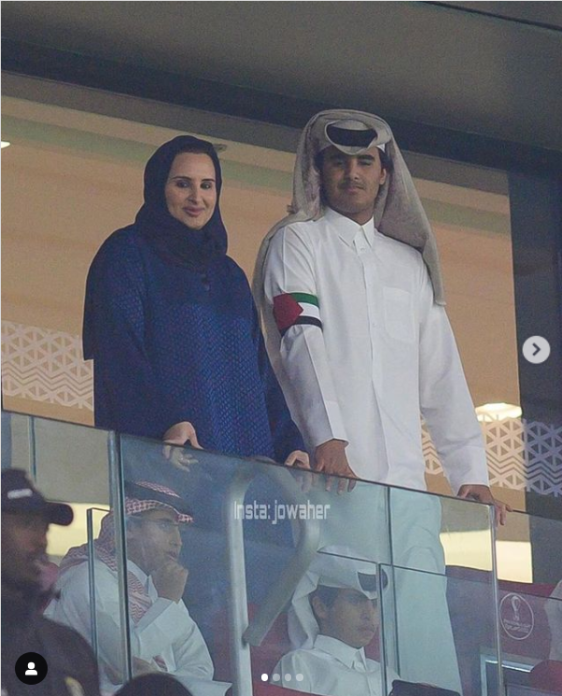 الشيخة جواهر بنت حمد ونجلها سعادة الشيخ حمد بن تميم بن حمد ال ثاني