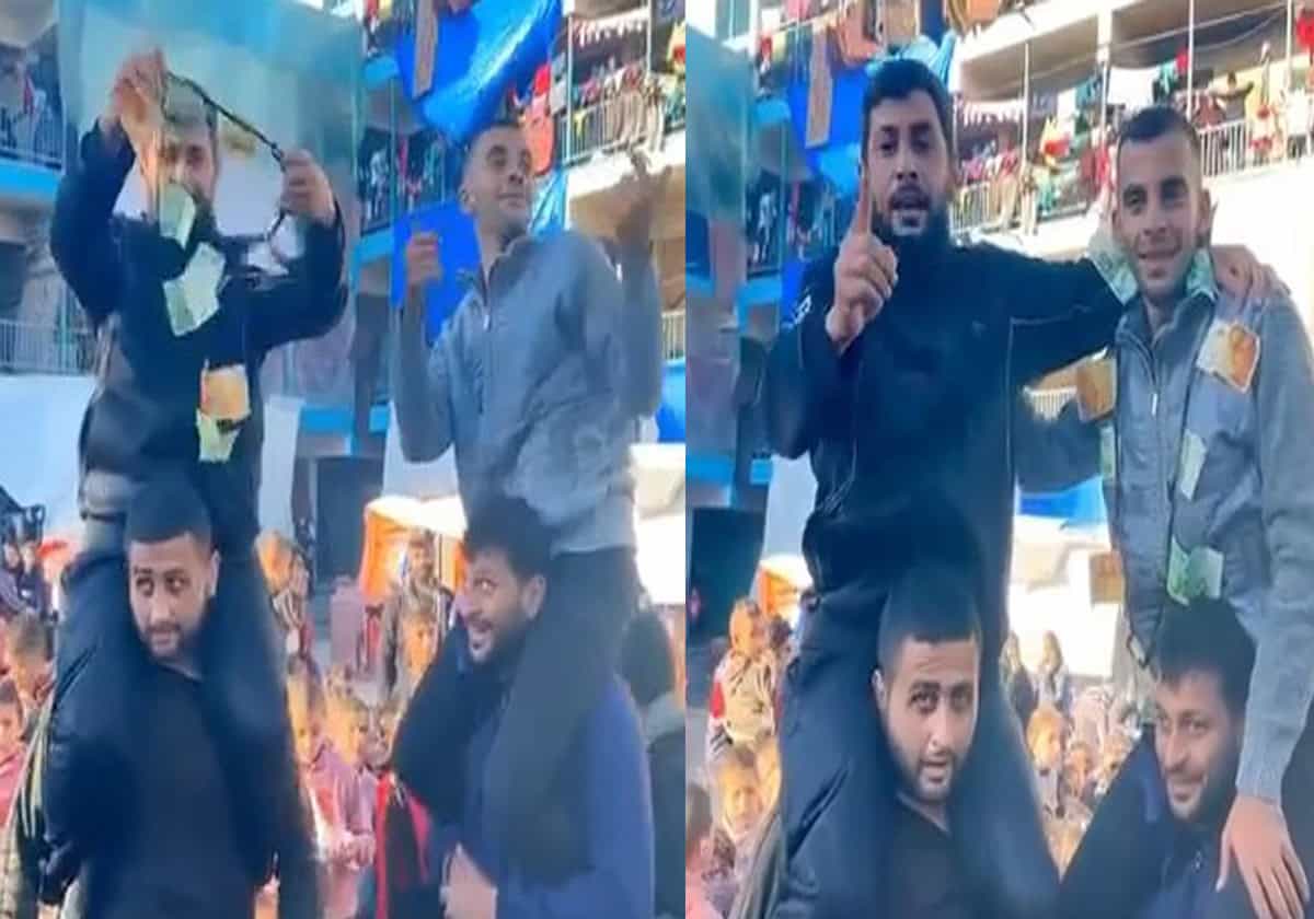 “غزة تُحب الحياة”.. فيديو لزفة عريس فلسطيني داخل أحد مدراس إيواء النازحين في غزة زفة عريس في غزة