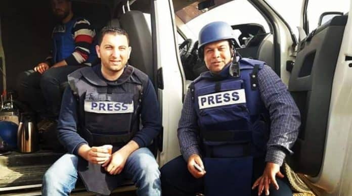 الصحفيان وائل الدحدوح ومحمد الوشاح