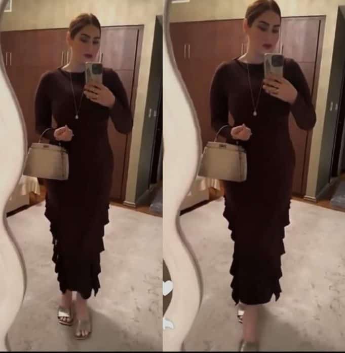 صورة لإطلالة رؤى الصبان من مقطع الفيديو الذي نشرته عبر حسابها على سناب شات