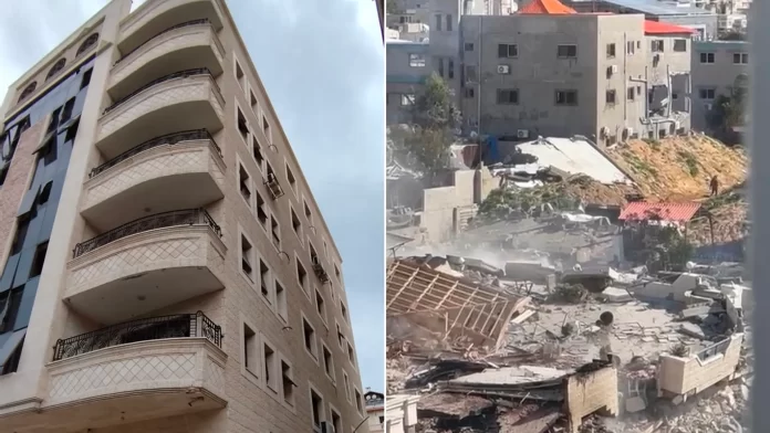 تدمير مبنى وكالة أنابل