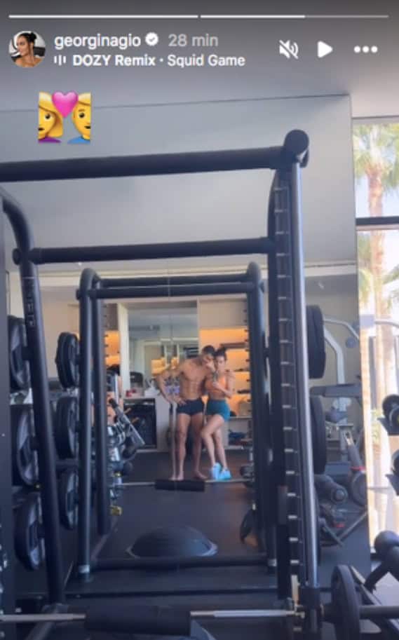 جورجينا ورونالدو في الجيم