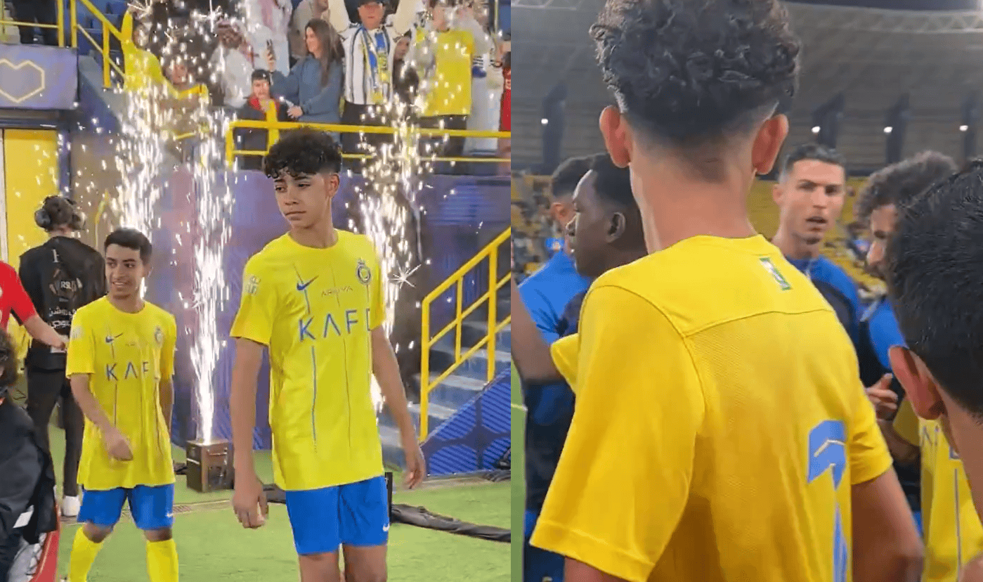 كريستيانو جونيور يغضب والده بهذا التصرف أمام لاعبي النصر (فيديو) كريستيانو جونيور يغضب والده بهذا التصرف أمام لاعبي النصر