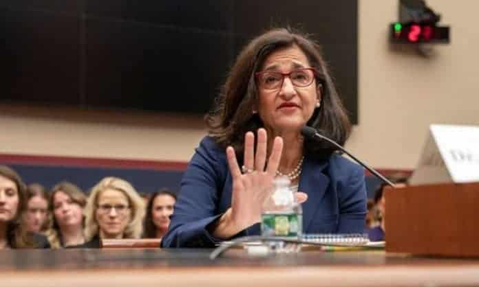 رئيسة جامعة كولومبيا نعمت شفيق