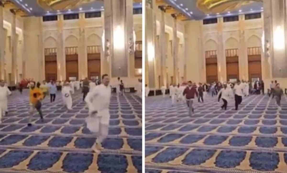 مصلون في الكويت يثيرون الجدل بركضهم لحجز الصفوف الأمامية في أحد المساجد ركض مصلين في الكويت